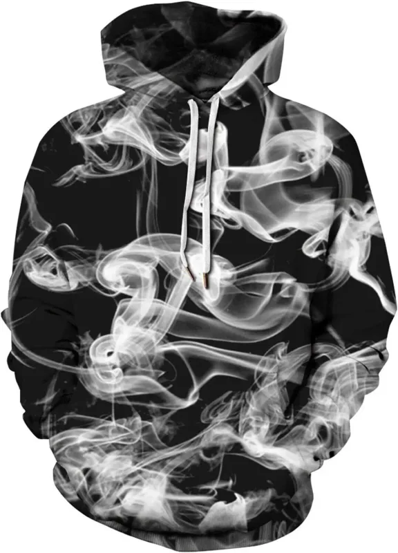 Sudaderas con capucha gráficas para hombre Sudadera con capucha unisex con estampado novedoso, sudadera con estampado 3D y bolsillo, sudadera con capucha gráfica cálida de manga larga Me