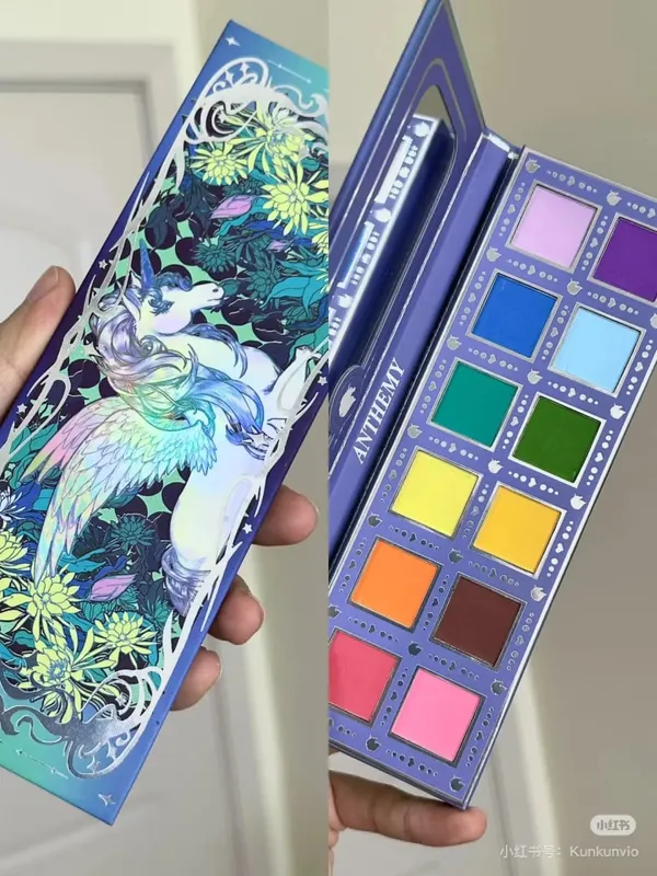 Anthemy 10 Color Eyeshadow Palette Matte Shimmer Chameleon Αδιάβροχο μακράς διαρκείας Pearly Shiny Metal Eye Shadow Palette Make-up — image 9