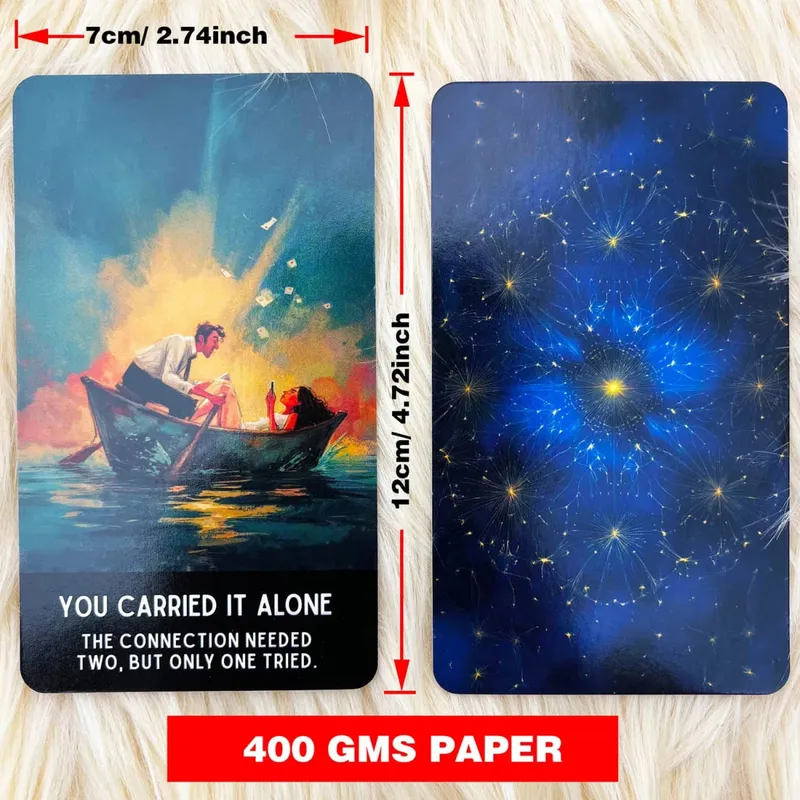 54 Relationship Truth Oracle Cards 13x8 cm Reveals Communication Patterns Παιχνίδι καρτών για προσωπική ανάπτυξη Διορατική τράπουλα — image 5