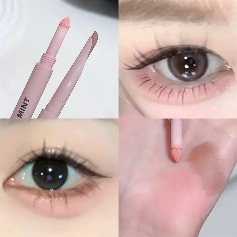 Dual End Glitter Matte Aegyosal Pen Brightening Highlight & Shadow Stick Eye Makeup Lying Silkworm Eyeliner Gel Pencil 애교살 펜 — image 18