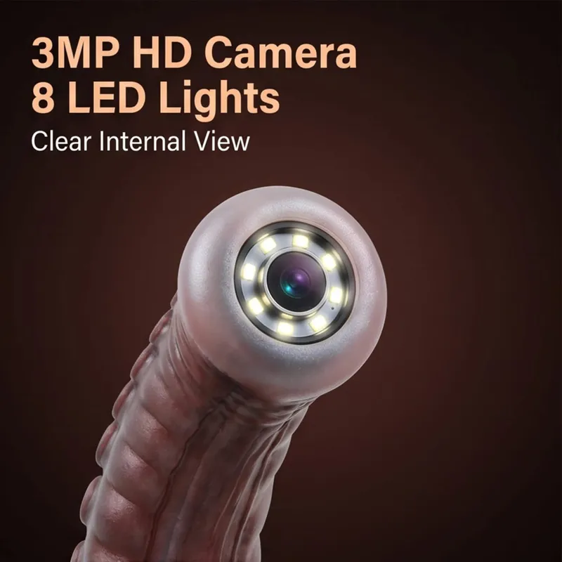 Vaginal Speculum LED Dildo Liquid Silicone Long Anal Plug Strong Suction Cup for Couples Adult Sex Toys анальная пробка — image 3