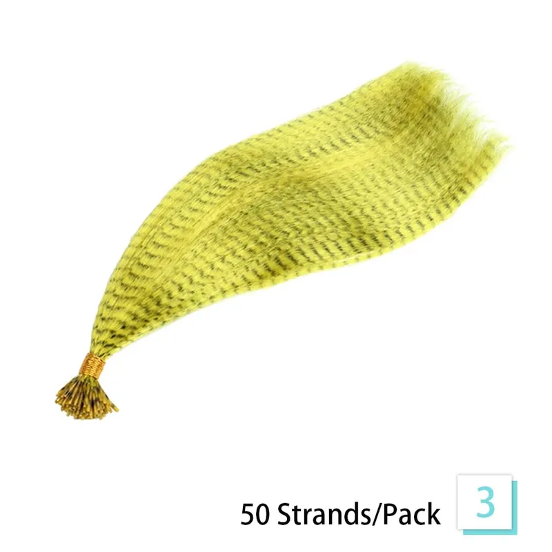 תוספות שיער נוצות סינתטיות 16 אינץ' 50 גדילים/חבילה תוספות שיער צבעוניות תוספות נוצות שיער צבעוניות לנשים — image 9