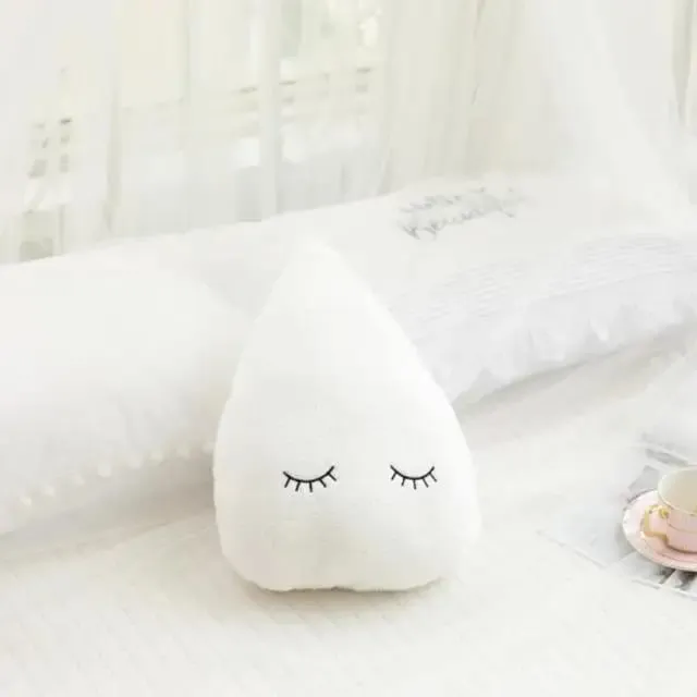חם ממולא ענן ירח כוכב טיפת גשם כרית כרית רכה צעצועי לילדים תינוק ילדים ילדה מתנת חג המולד חדר עיצוב רכב