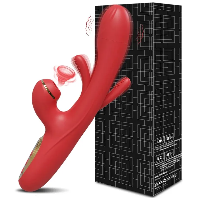 מוצץ רטט מנפנף לנשים דגדגן G Spot Stimulator דילדו הקשה נרתיק לעיסוי רוטט למבוגרים צעצועי מין נקבה 18+ — image 10