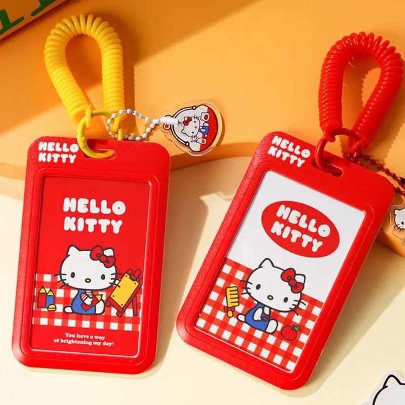 Γνήσιο Sanrio Hello Kitty Slide ID Όνομα ετικέτας Ταυτότητα Κάτοχος σήματος Καρούλι Περίπτωση άδειας εργασίας Προσωπικό Κάρτα εργαζομένων Δώρα κάρτας εργασίας — image 3