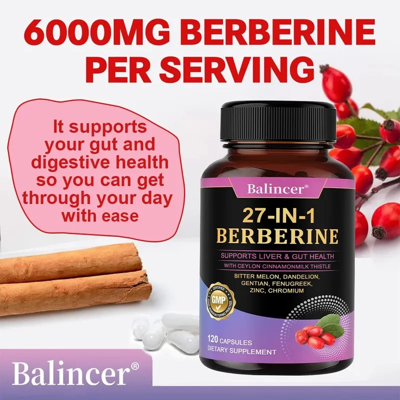 Berberine with Ceylon Cinnamon Supplement - Extra Strength for Immune System Digestive Health & Energy Production — image 3