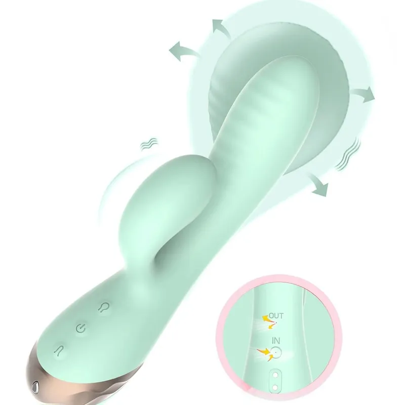 הרחבה מתנפחת רטט G-Spot לעיסוי דגדגן ממריץ צעצועי מין למבוגרים לנשים בריאות מינית מאוננת נשית — image 8