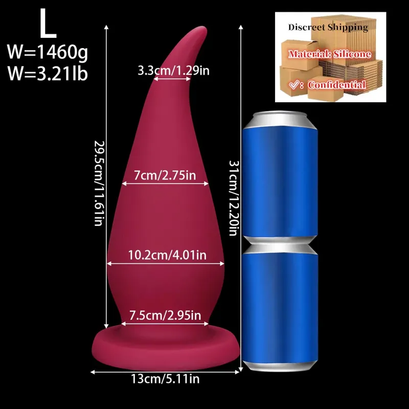 Silicone Malaking Anal Plug Malaking Butt Plug Dildo Anal Dilator Ass plug Masturbator Adult Sex Toys 18 Para sa Mga Lalaki Babae Gay Sex Shop 성인용품 — image 10