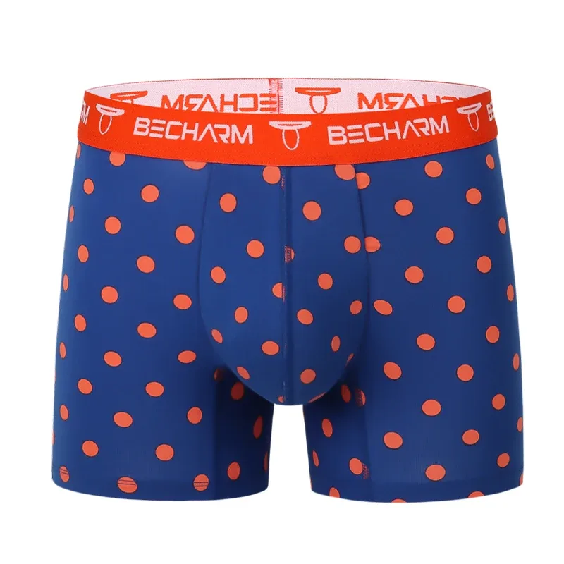 New Men's Panties Boxers Shorts Orange and Purple Large Size Set of Men Underpants Male Briefs Boxer Man Sexy Clothing Short
