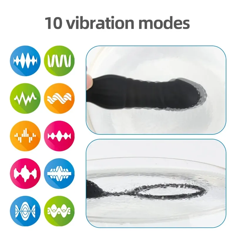 Wireless Remote Control Anal Plug Vibrating Anal Toys Male Prostate Massager Vaginal Masturbation Simulated Penis Sex Toys — image 2