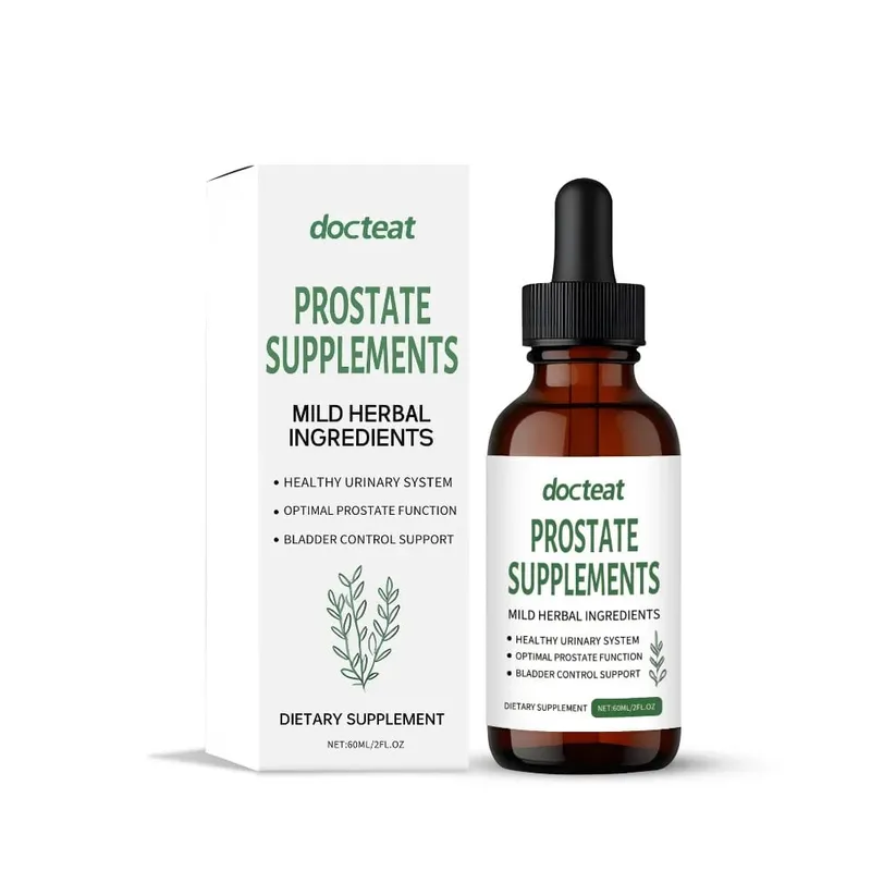Docteat Prostate Support Liquid Drops Saw Palmetto Nettle Root Εκχύλισμα σπόρων κολοκύθας Ανδρική καθημερινή ευεξία 60ml 2 fl oz 30 ημέρες