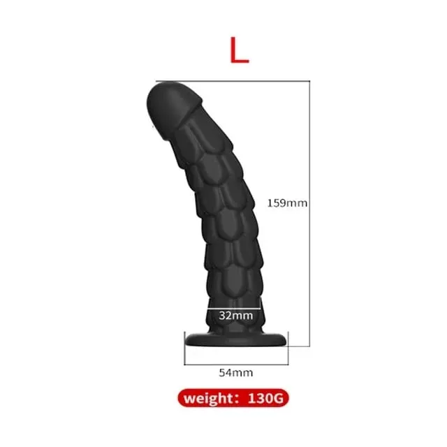 Σιλικόνη πέους πρωκτικό Dildo με βεντούζα Dragon Scale Butt Ass Anus Butt Plug Πρωκτικό βύσμα πισινό βύσμα πισινό Προστάτη σεξουαλικά παιχνίδια για γυναίκες — image 9