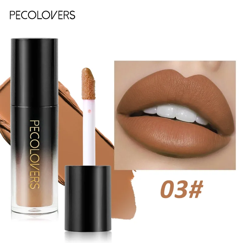 Πολλαπλών χρωμάτων Matte Velvet Lip Gloss Αδιάβροχο Αντικολλητικό Κύπελλο λείο κραγιόν για εφαρμογή υψηλής απόδοσης χρωμάτων — image 17