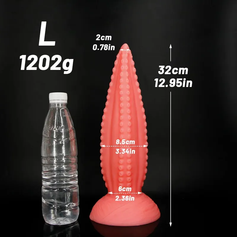 Big Anal Dildos 5 μεγεθών Μαλακό σιλικόνη με μακρύ βύσμα πισινό Monster Dildo Τεράστιο ροζ πλοκάμι Dildo Masturbate Παιχνίδια σεξ για γυναίκες άνδρες — image 10