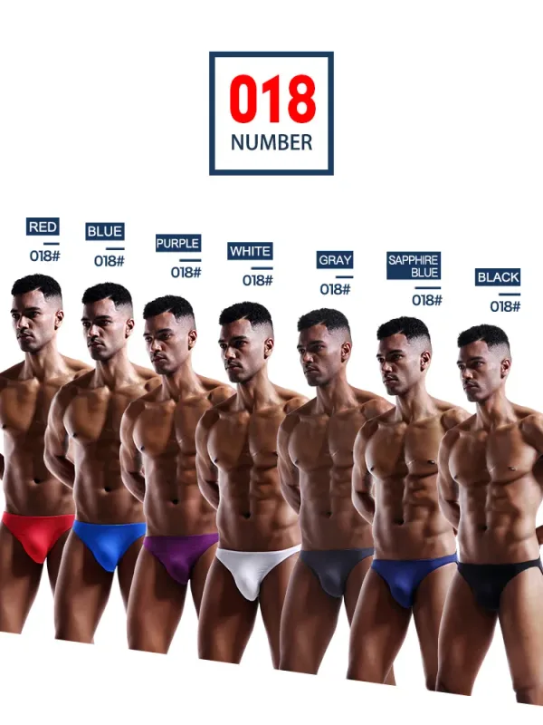 Men's underwear men's small triangle pants U convex Modal thin stretch sexy low waist tight narrow side underpants — image 18