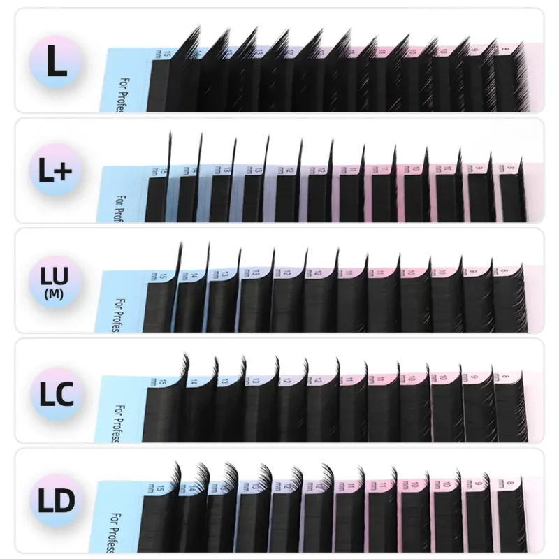 Rujade L M Curl Russian Volume Individual Eylash Extension Φυσικό μαλακό L/L+/LC/LD/LU(M) Curl Επαγγελματικό μακιγιάζ Ψεύτικες βλεφαρίδες — image 2