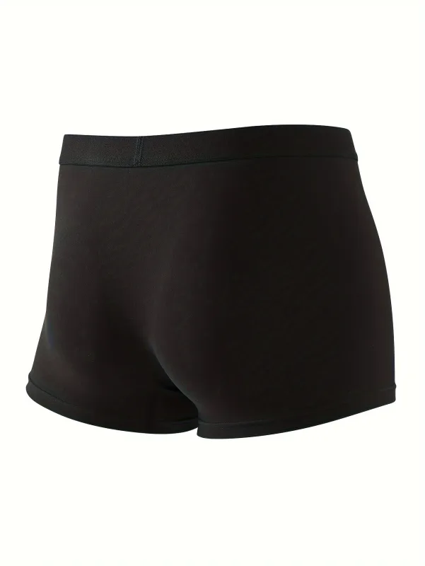 3/10 Piece Set of Men's Underwear Black Color Classic Fashion Men Underpant High Stretch Boxer Shorts Plus Size Teenage Panties — image 3