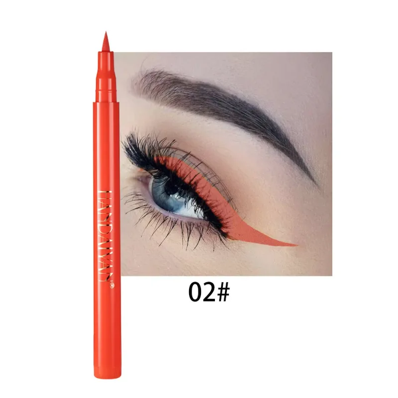 12 Colors Black Purple Liquid Eyeliner Pen Waterproof Big Eyes Makeup Smooth Quick-drying Matte Eye Liner Women Cosmetics Beauty