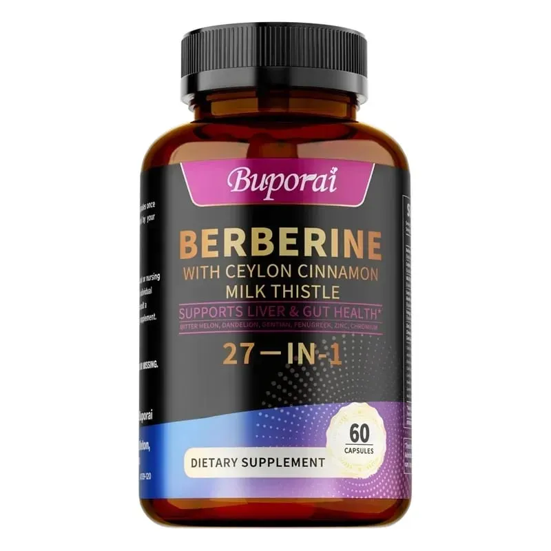 Συμπληρώματα Berberine Ceylon Milk Thistle - Προωθεί την υγεία του ήπατος και του πεπτικού συστήματος Υποστηρίζει την κυτταρική ενέργεια και επισκευή — image 8