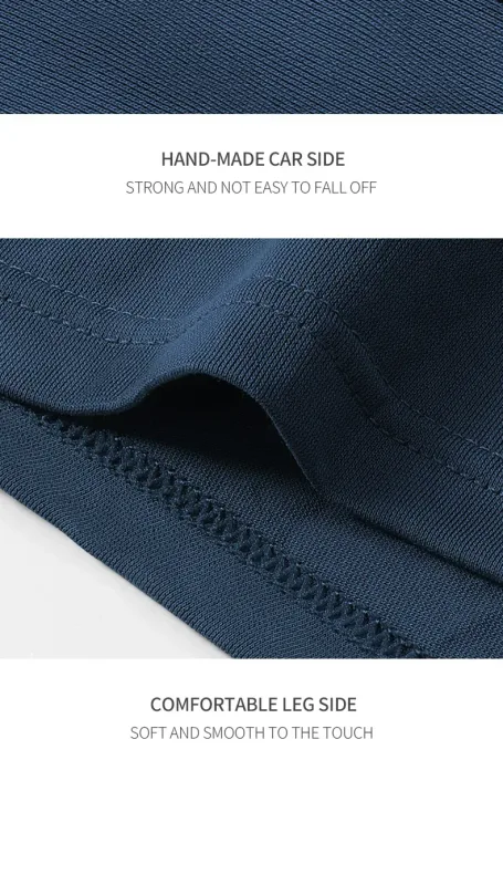 3PCS Pure Cotton Men's Underwear, Men's Boxer Briefs, Youth Pure Color Mid-Waist Boxer Briefs, Breathable Cotton Factory — image 14