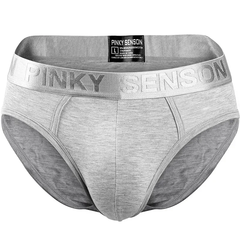 Pinky Seaso marque meilleure vente Sexy Triangle pantalon Modal mince couleur unie sous-vêtements hommes Modal slips ventiler grande taille hommes — image 25
