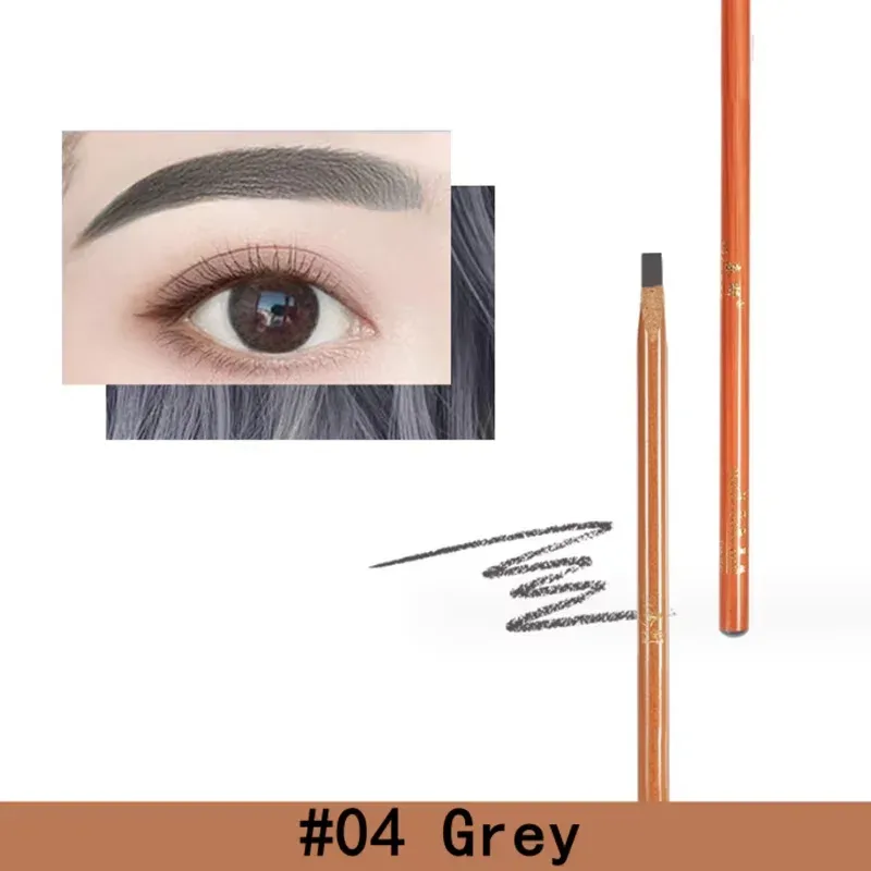 Στυλό φρυδιών Hard Microblading Brow Definer Enhancers Μολύβι Αδιάβροχο Εύκολο στην εφαρμογή Μακιγιάζ Φυσική απόχρωση άγριων φρυδιών — image 10