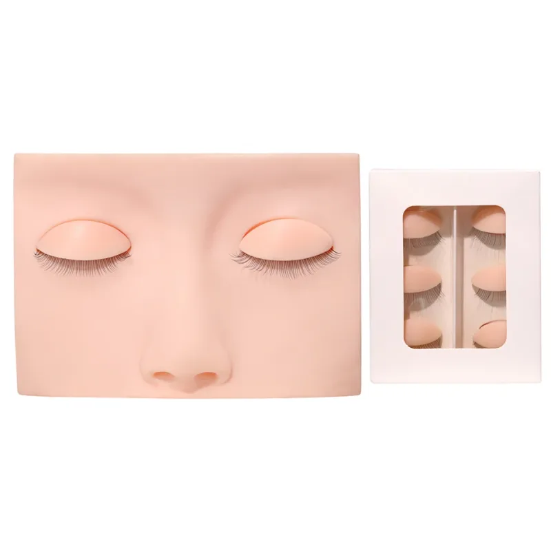 Χονδρική τιμή Εξάσκηση Lashing Eyelashes Mannequin Head Σετ εκπαίδευσης για αρχάριους Καλλυντικά Eye Lash Extension Supplies Mannequin