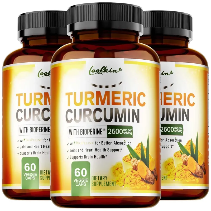 Turmeric Curcumin Capsules - with Black Pepper - Helps Joint Antioxidant & Immune System Anti-Inflammatory — image 10