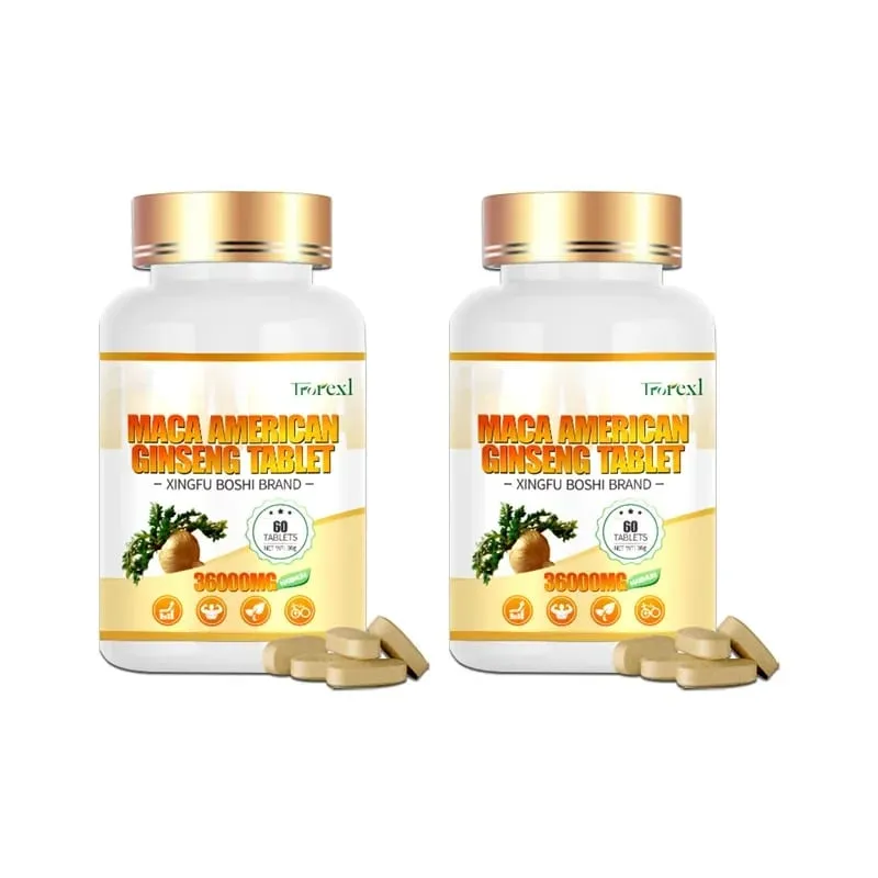 Organic Maca Root Powder with Ginseng Extract Supplement for Men and Women Health- Vegan Potency enhancement Pills — image 8