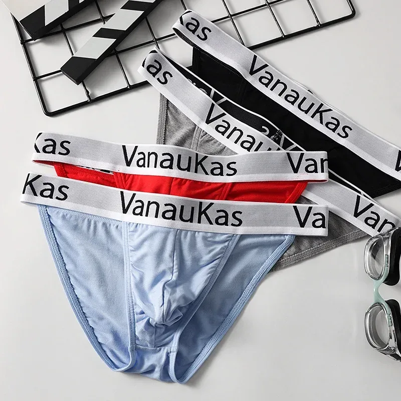 Men's High Cut Panties Soft Modal Fabric Low Rise Briefs Sexy Comfortable Underwear — image 2