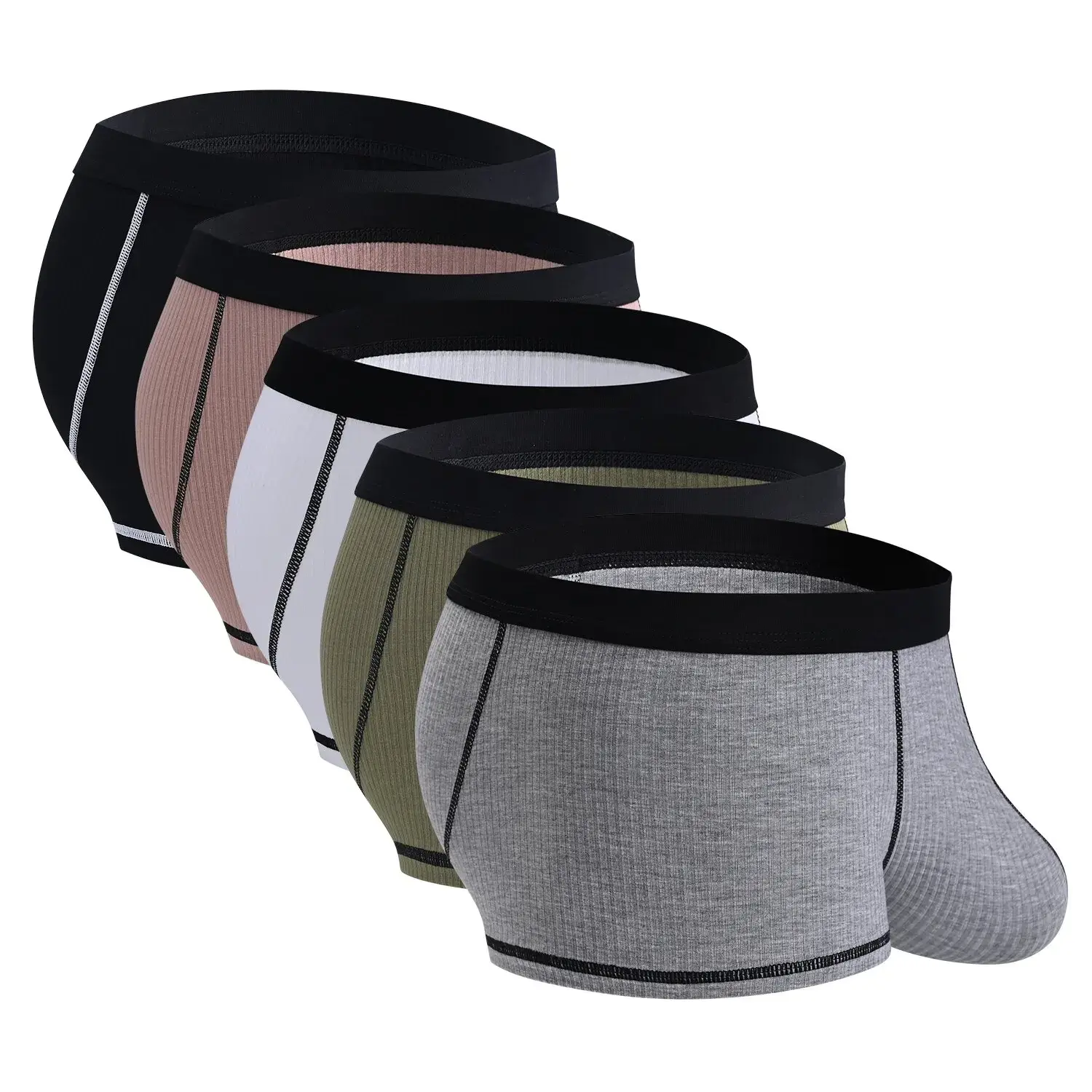 Men's underwear with large scrotal pocket and large stretch flat-leg pants — image 2