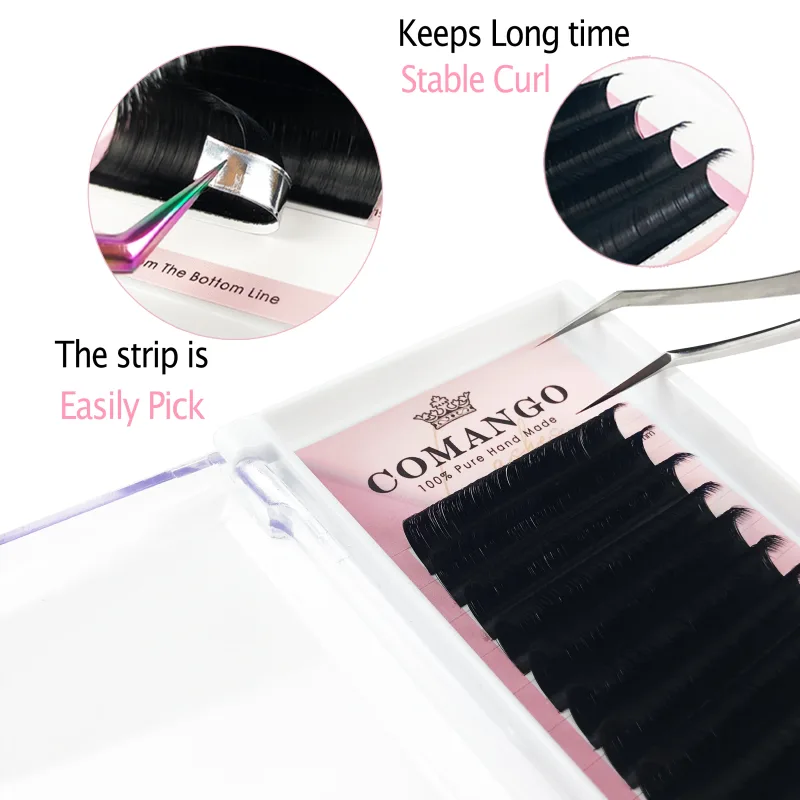 CoMango Easy Fan Lashes Extension DIY 2d/3d/4d/10d Faux Mink Blooming Eye Lash Extension 0.03/0.05/0.07 Makeup Lashes — image 6
