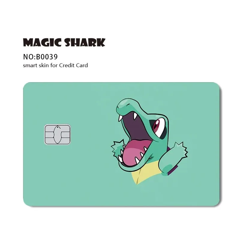 Maigc Shark Cute Pokemons Mewtwo Eevee Pikachu Gengar Sticker Film Cover for Debit Credit Card No Fade — image 28