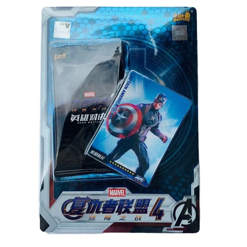 本物のマーベルカードアベンジャーズヒーローデュエルカード競争力のあるバージョンアイアンマントールキャプテン CR アメリカコレクションカードおもちゃ