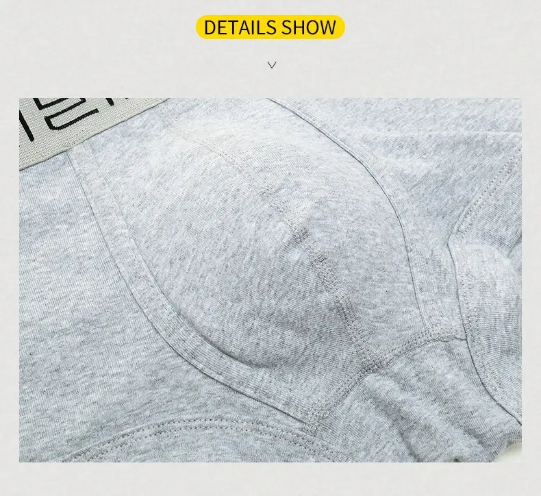 Seeinner Mens 복서 반바지 코튼 U 볼록한 주머니 속옷 부드럽고 편안한 속옷 Cueca Masculina M-XXL 블랙 화이트 그레이 — image 10