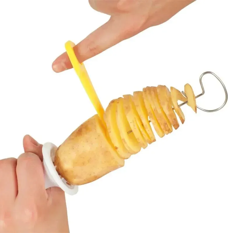 Whirlwind Potato Spiral Cutter Potato Tower Making Machine Vegetable Slicer Creative Vegetable Tools Kitchen Accessories Gadgets — image 4