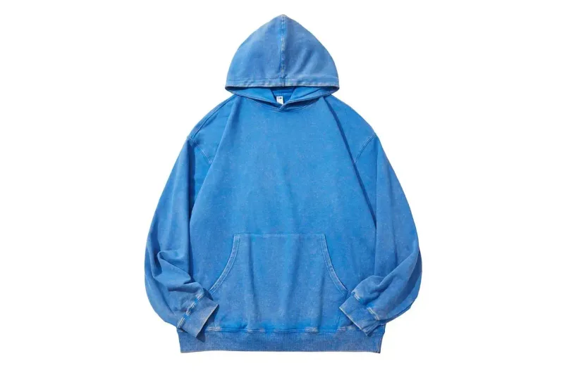 350 Grams Retro Acid-Washed 100% Cotton All-In-One Cap Hoodie High-Quality Loose-Fitting Sports Shirt Custom Logo