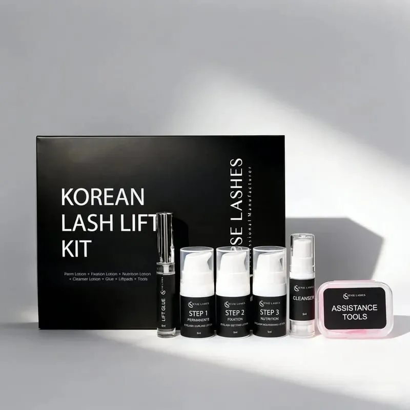 Korean Lash Lift Pro Kit Professional Eyelash Perm Kit για κομμωτήριο & οικιακή χρήση Lifting βλεφαρίδων διάρκειας 6-8 εβδομάδων
