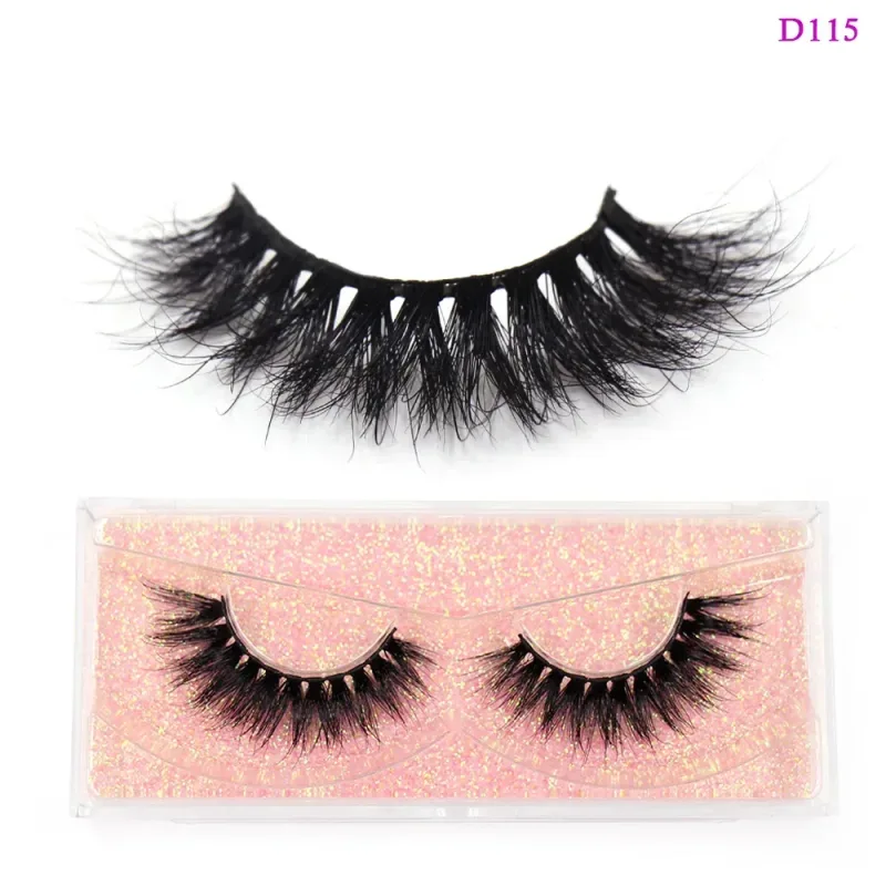 3D Mink Lashes Μαλακές τρίχες Ψεύτικες βλεφαρίδες Αφράτος όγκος Wispy Fake Lashes Extension Μακιγιάζ — image 23