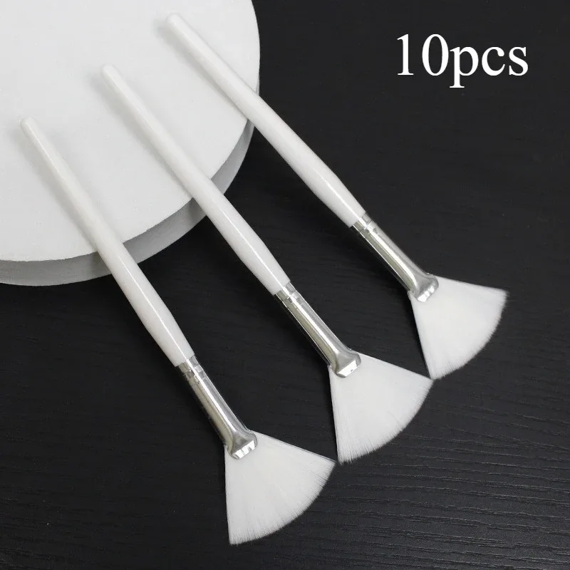 3-10 pçs pincéis faciais práticos diy máscara facial conjunto de escova macio ventilador pincéis de maquiagem ferramentas cosméticos para mulheres pincéis de maquiagem de beleza — image 11