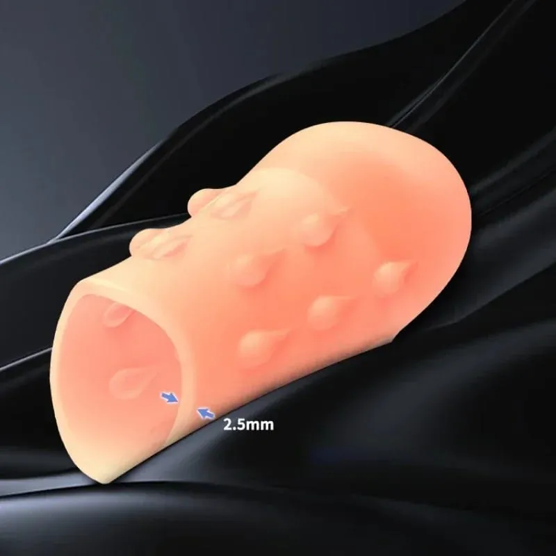 Glans Cover Penis Enlargement Sleeve Foreskin Corretion Cock Ring Penis Extender Delay Ejaculation Sex Toys for Men Adult Toys — image 3
