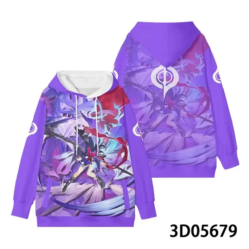 ใหม่เกมHonkai: Star Railทั้งหมดบทบาทเล่นHoodies 3Dพิมพ์อะนิเมะเสื้อกันหนาวขนาดใหญ่ผู้ชายผู้หญิงแขนยาวTracksuit Pullover — image 5
