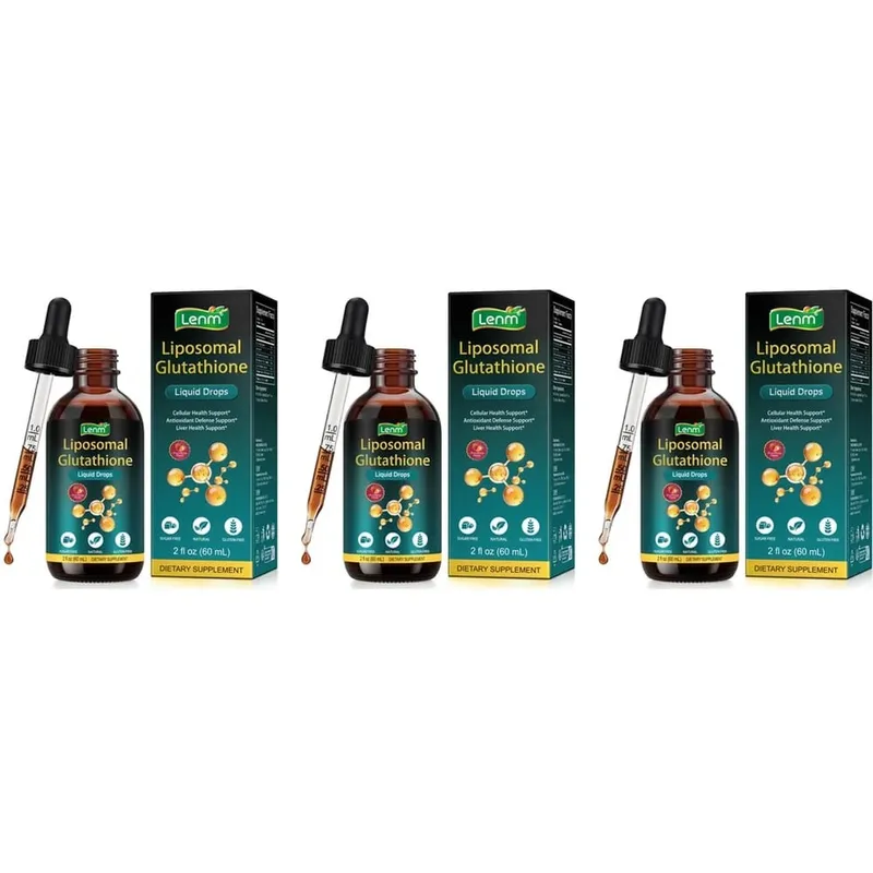 Lenm Liposomal Glutathione Liquid Drops για Αντιοξειδωτική κυτταρική και ηπατική υποστήριξη με NAC Vitamin C Γεύση Φράουλα 60 mL — image 9
