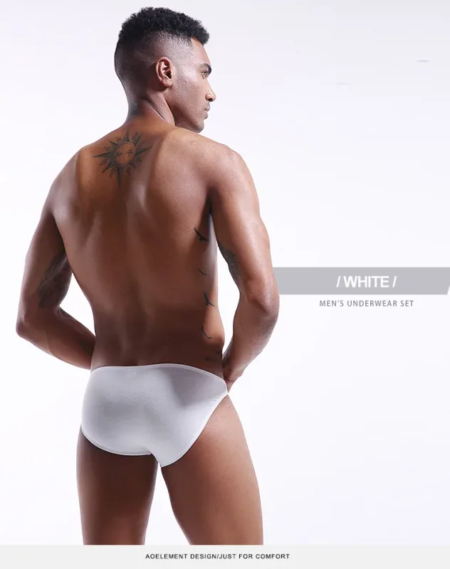 Men's underwear men's small triangle pants U convex Modal thin stretch sexy low waist tight narrow side underpants — image 20