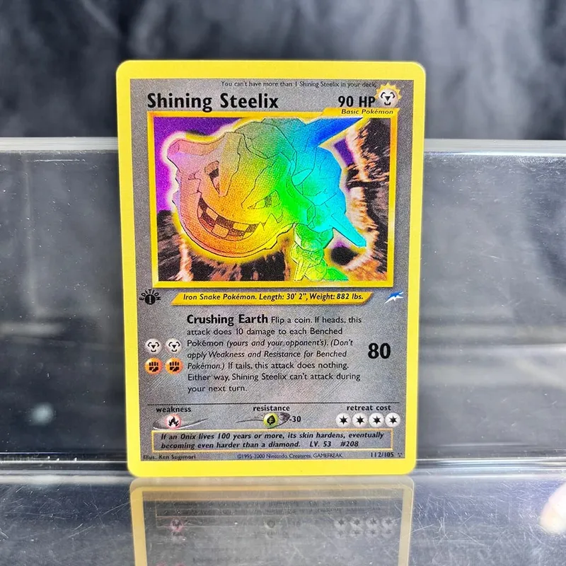 אוסף משחקי מסחר הולוגרפי PTCG כרטיסי פרוקסי Charizard Pikachu Mew EX Singl PKM Foil Cards Gengar VMAX Skyridge (SK) — image 14