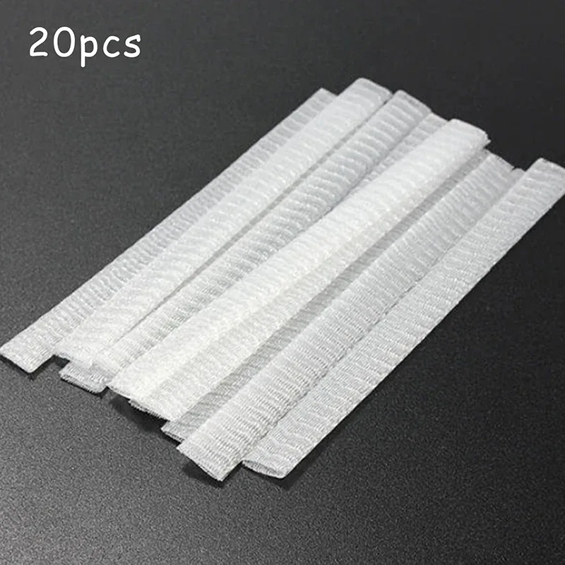 【M】20Pcs Διχτυωτό Εύκαμπτο Δίχτυ Προστατευτικά Κάλυμμα Θήκη Beauty White Cosmetic Make Up Brushes Guards Βολικό εργαλείο — image 3