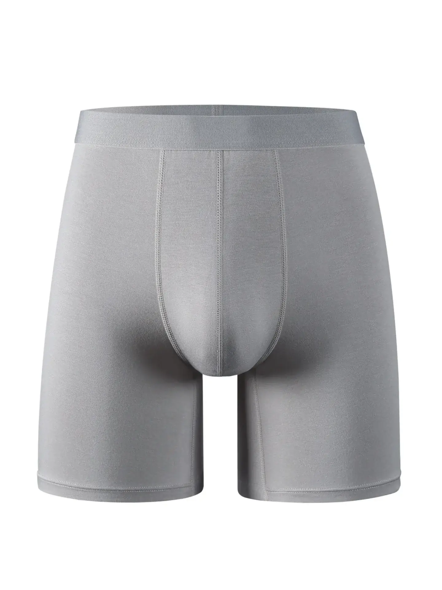 5pcs 95% Bamboo Fiber 5% Spandex Men's Length Long Leg Boxer Classic Design Comfortflex Waistband Underwear Man Sports