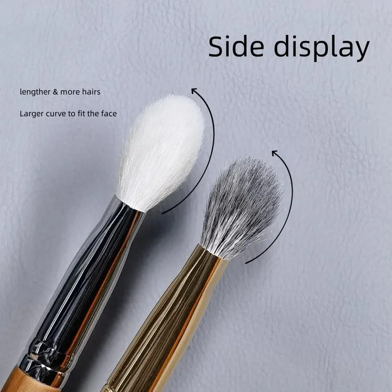 Natural Hair Blush Brush Face Highlighter Shadow Makeup Brushes Natural Goat Hairs Bronzer Pro Essential Cosmetic Tools — image 4