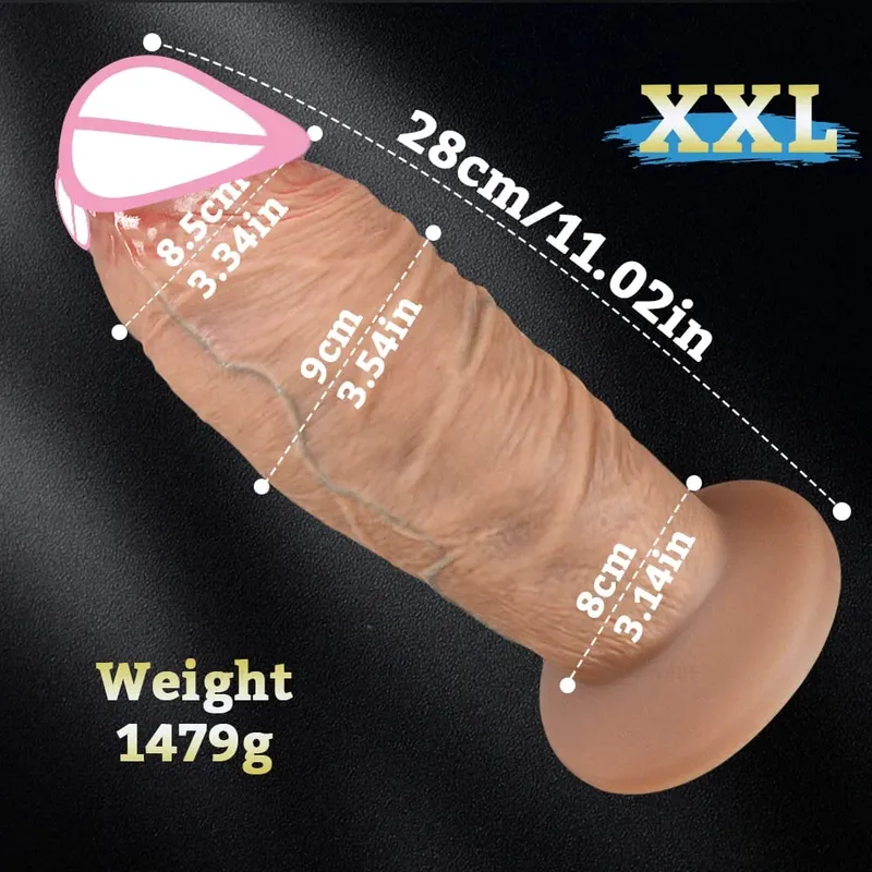 Long Penis Big Dick Super Realistic Thick Dildos Silicone Anal Dildo Vaginal Expander Adult Sex Toy Female Masturbation Buttplug
