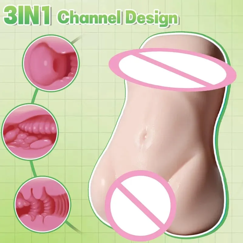 Japanese Anime-Style Asuka Dual-Channel Male Masturbator Adult Sex Toy Soft Comfortable Quiet and Private (18+). Pocket Pus